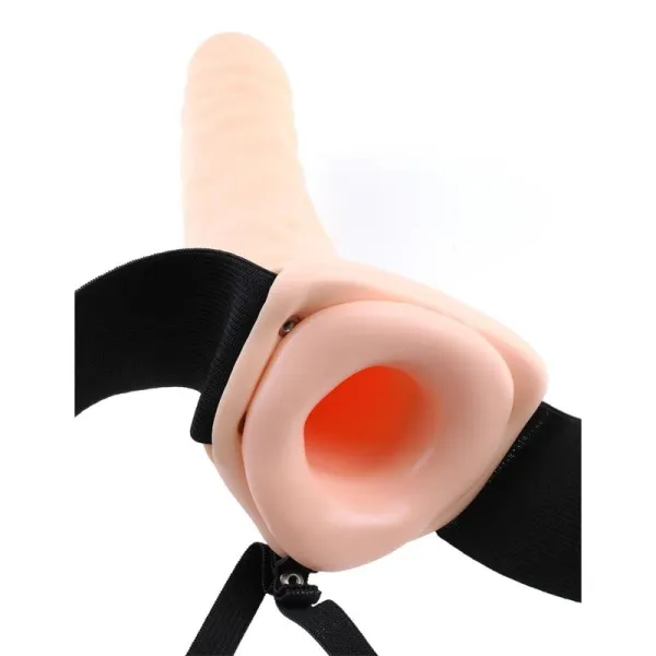 Umschnall-Hohl-Dildo mit Vibration Hautfarben von Fetish Fantasy Series | Fesselliebe.de