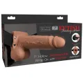 Elastischer Strap-On mit 7 Hohlen Dildos, 10 Funktionen, Fernbedienung, Usb von Fetish Fantasy Series