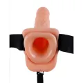 Strap-On Vibrating Hollow Dildo 7 von Fetish Fantasy Series