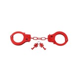 Designer-Metallhandschellen Rot von Fetish Fantasy Series | Fesselliebe.de