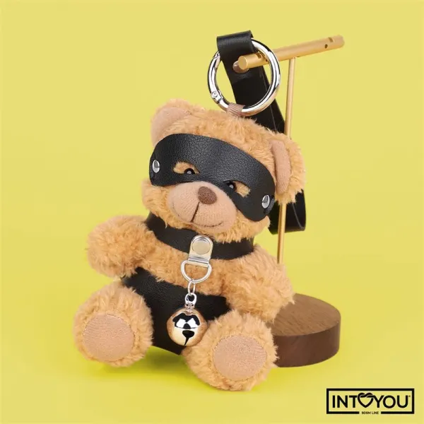 Mimi Schlüsselanhänger BDSM Teddybär mit Halsband und Glöckchen von Intoyou BDSM Line | Fesselliebe.de
