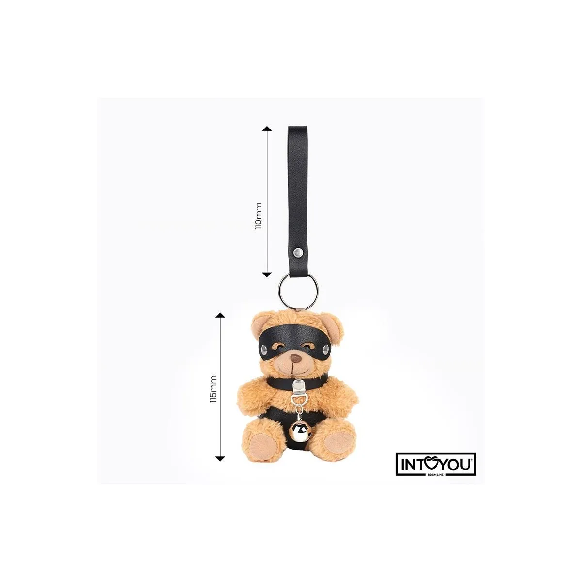 Mimi Schlüsselanhänger BDSM Teddybär mit Halsband und Glöckchen von Intoyou BDSM Line | Fesselliebe.de