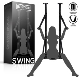 Verstellbare Türschaukel mit Beinstützen und Sitzfläche von Intoyou BDSM Line | Fesselliebe.de