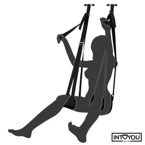 Verstellbare Türschaukel mit Beinstützen und Sitzfläche von Intoyou BDSM Line