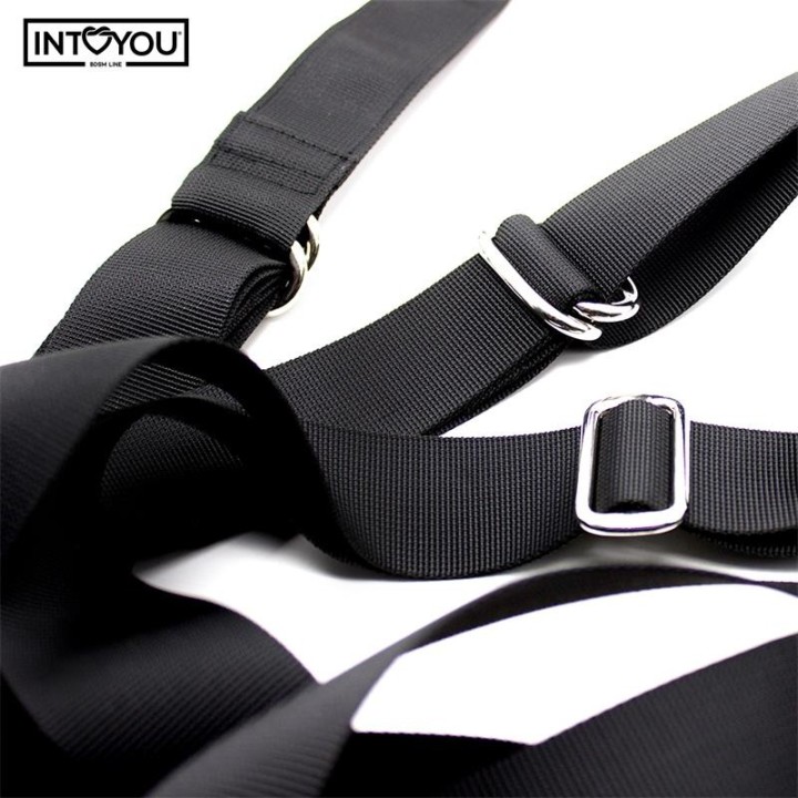 Verstellbare Türschaukel mit Beinstützen und Sitzfläche von Intoyou BDSM Line | Fesselliebe.de