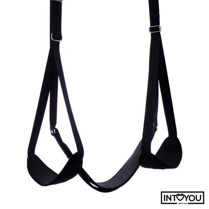 Verstellbare Türschaukel mit Beinstützen und Sitzfläche von Intoyou BDSM Line | Fesselliebe.de
