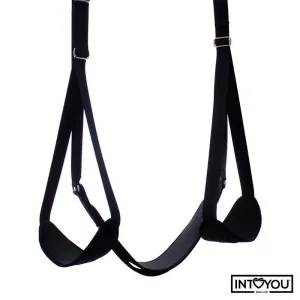 Verstellbare Türschaukel mit Beinstützen und Sitzfläche von Intoyou BDSM Line