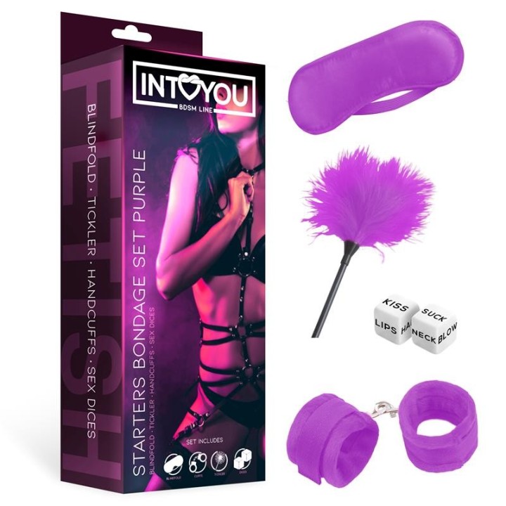 Bondage-Set für Anfänger 4-Teilig Lila von Intoyou BDSM Line | Fesselliebe.de