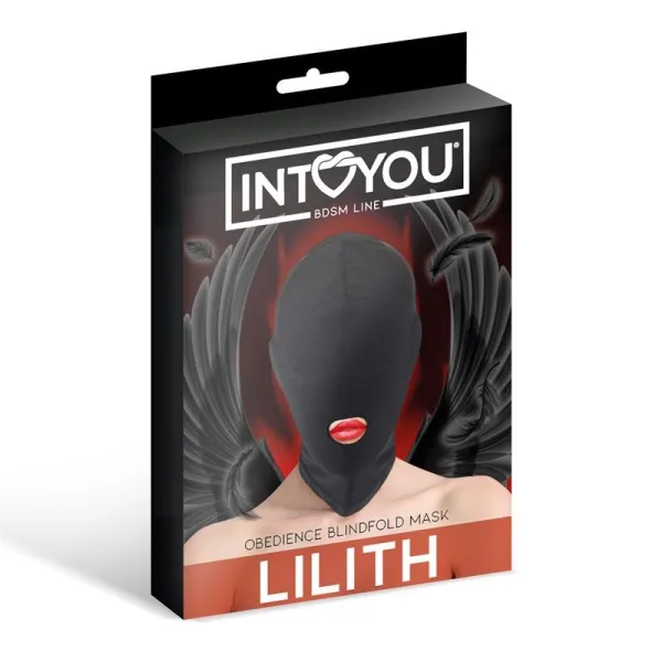 Lilith Incognito Maske mit Öffnung Im Mund Schwarz von Intoyou BDSM Line | Fesselliebe.de