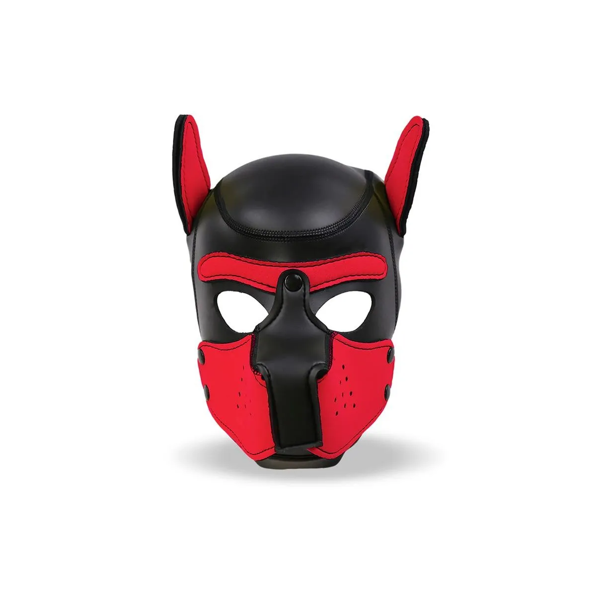 Hound Dog Hound mit Abnehmbarer Maulkorb aus Neopren Schwarz/Rot Einheitsgrösse von Intoyou BDSM Line | Fesselliebe.de