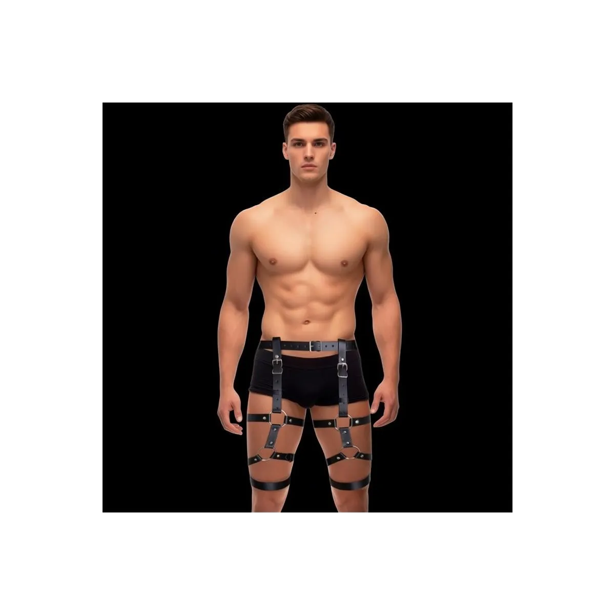 Fabian Bein- und Taillen-Bondage-Gurtzeug, Verstellbar von Intoyou BDSM Line | Fesselliebe.de