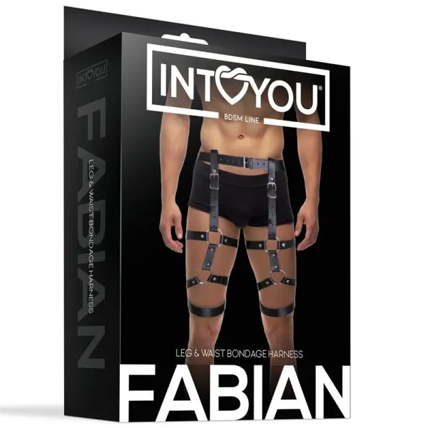Fabian Bein- und Taillen-Bondage-Gurtzeug, Verstellbar von Intoyou BDSM Line | Fesselliebe.de