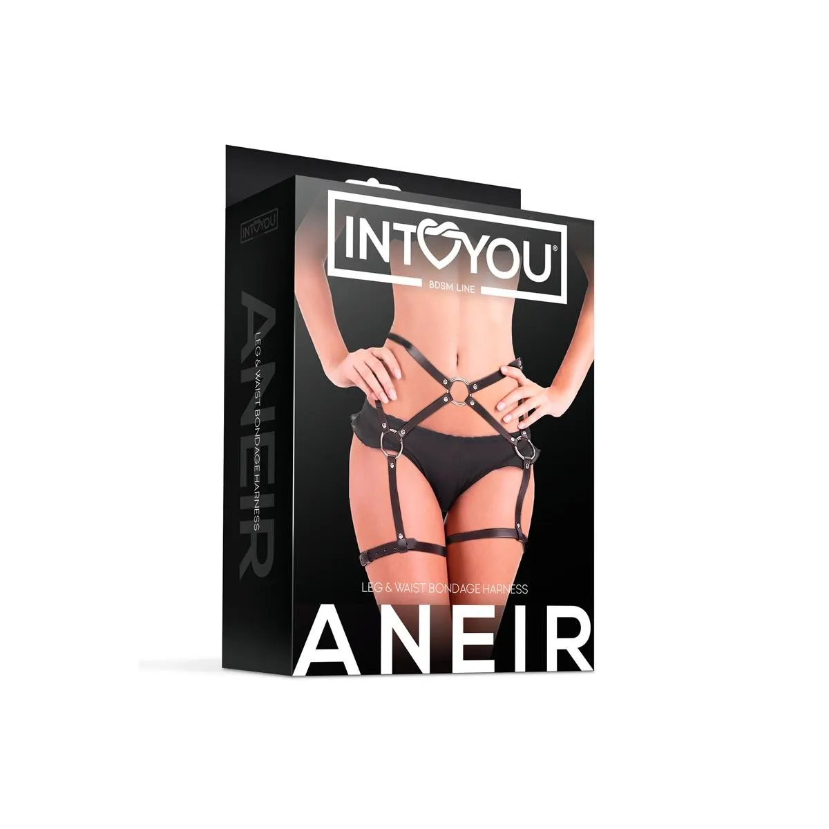 Aneir Bein- und Taillen-Bondage-Gurtzeug, Verstellbar von Intoyou BDSM Line | Fesselliebe.de