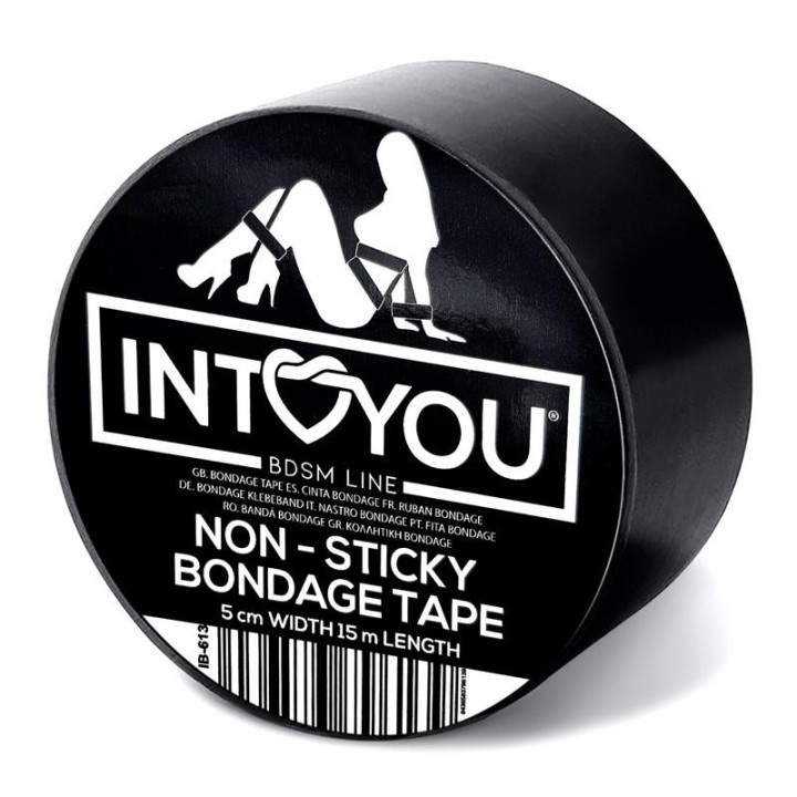 Bondage-Klebeband, Nicht Klebend, Schwarz, 15 Meter von Intoyou BDSM Line | Fesselliebe.de