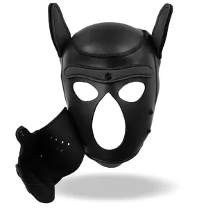 Hound Neopren Hundehund Abnehmbarer Maulkorb Schwarz Einheitsgrösse von Intoyou BDSM Line