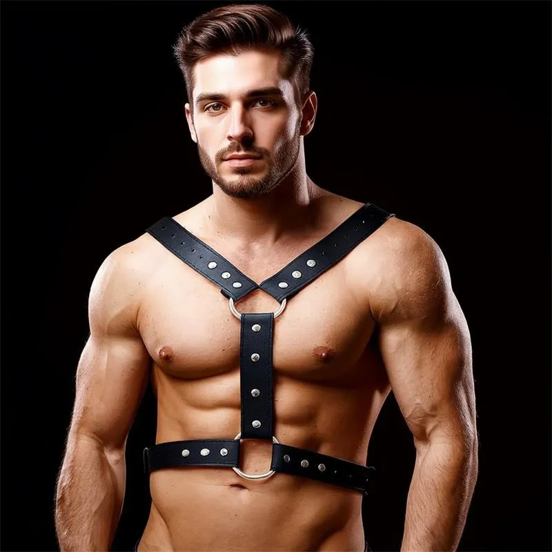 Fabrio Bondage-Harness für Männer aus Veganem Leder von Intoyou BDSM Line | Fesselliebe.de