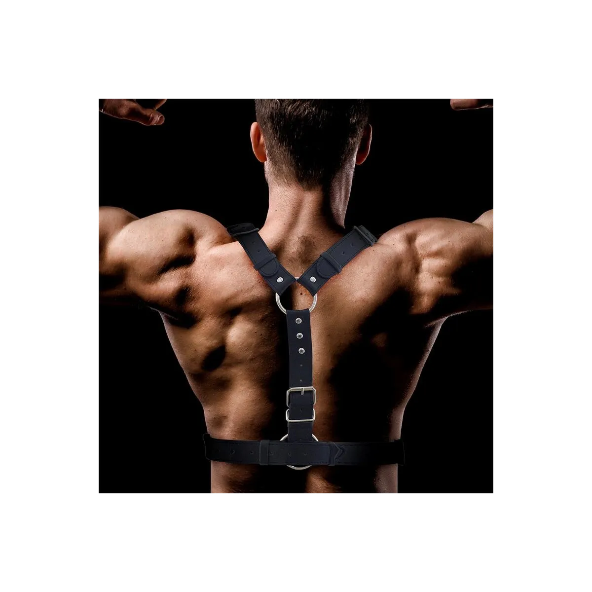 Fabrio Bondage-Harness für Männer aus Veganem Leder von Intoyou BDSM Line | Fesselliebe.de