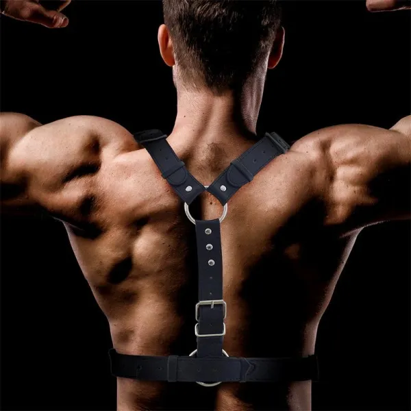 Fabrio Bondage-Harness für Männer aus Veganem Leder von Intoyou BDSM Line | Fesselliebe.de