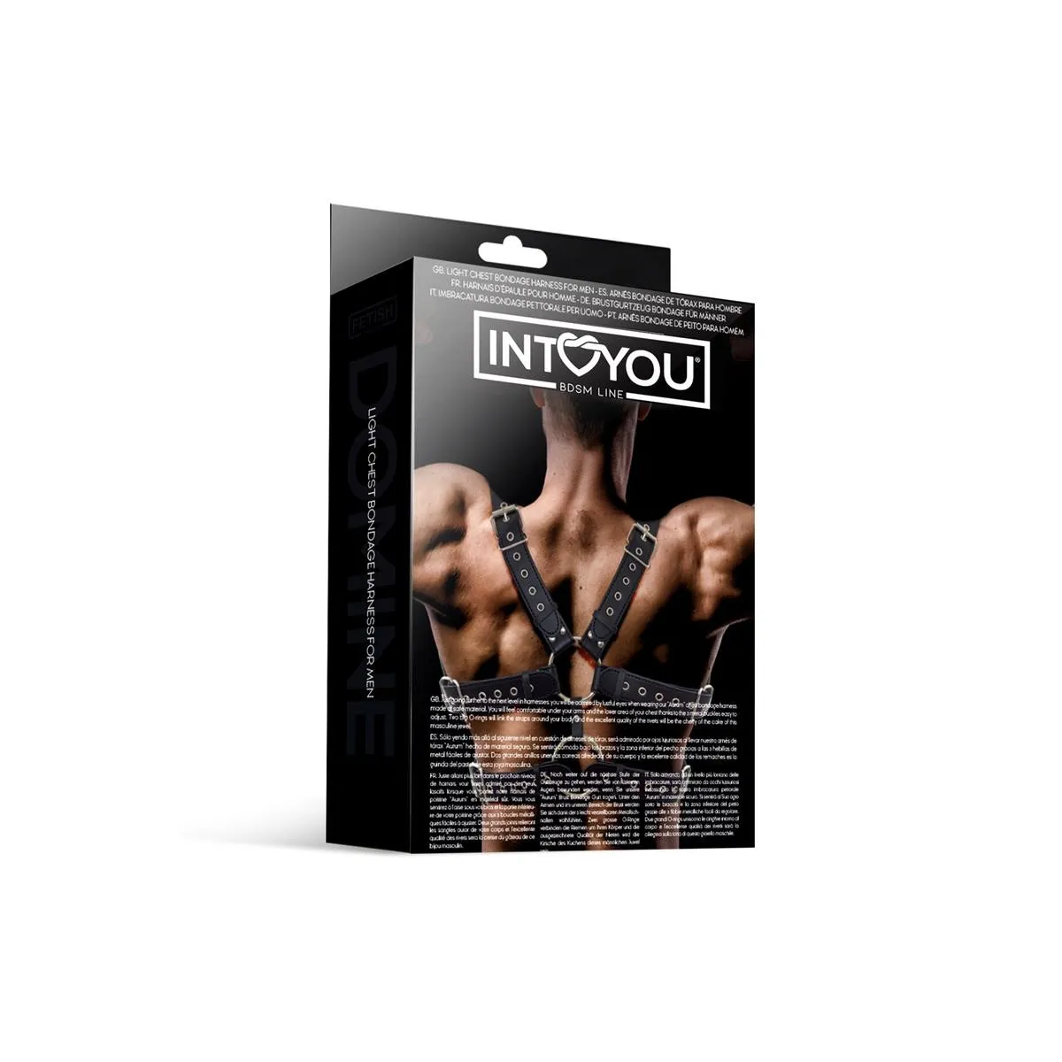 Aurum Bondage-Harness für Männer aus Veganem Leder von Intoyou BDSM Line | Fesselliebe.de