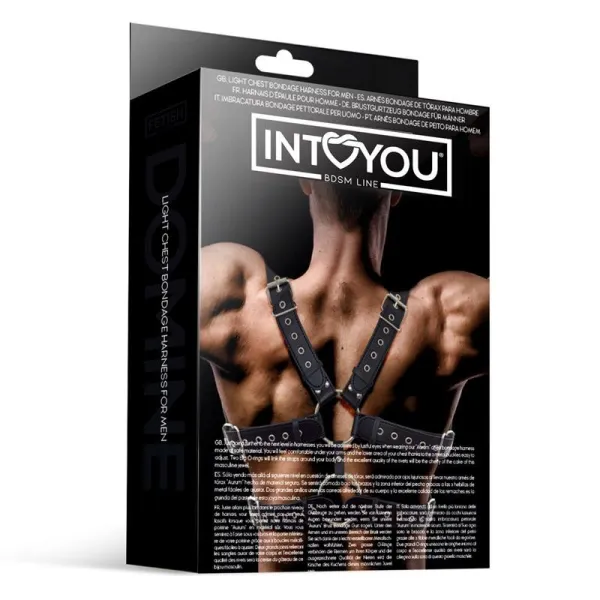 Aurum Bondage-Harness für Männer aus Veganem Leder von Intoyou BDSM Line | Fesselliebe.de