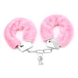 Furry-Metallhandschellen Rosa von Intoyou BDSM Line | Fesselliebe.de