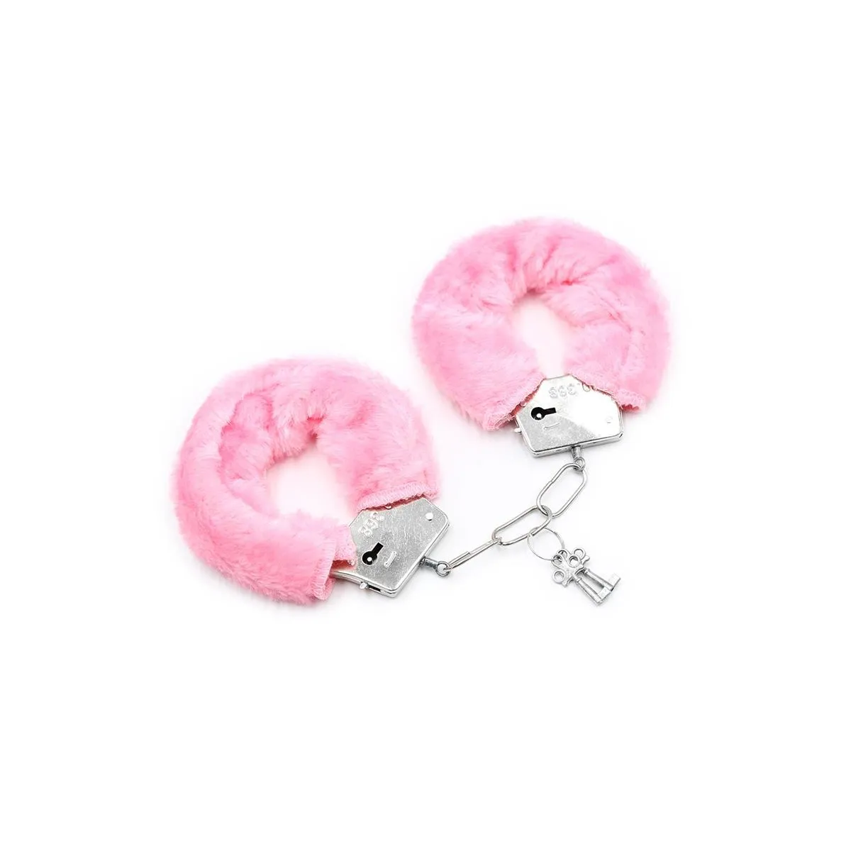 Furry-Metallhandschellen Rosa von Intoyou BDSM Line | Fesselliebe.de
