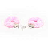 Furry-Metallhandschellen Rosa von Intoyou BDSM Line | Fesselliebe.de