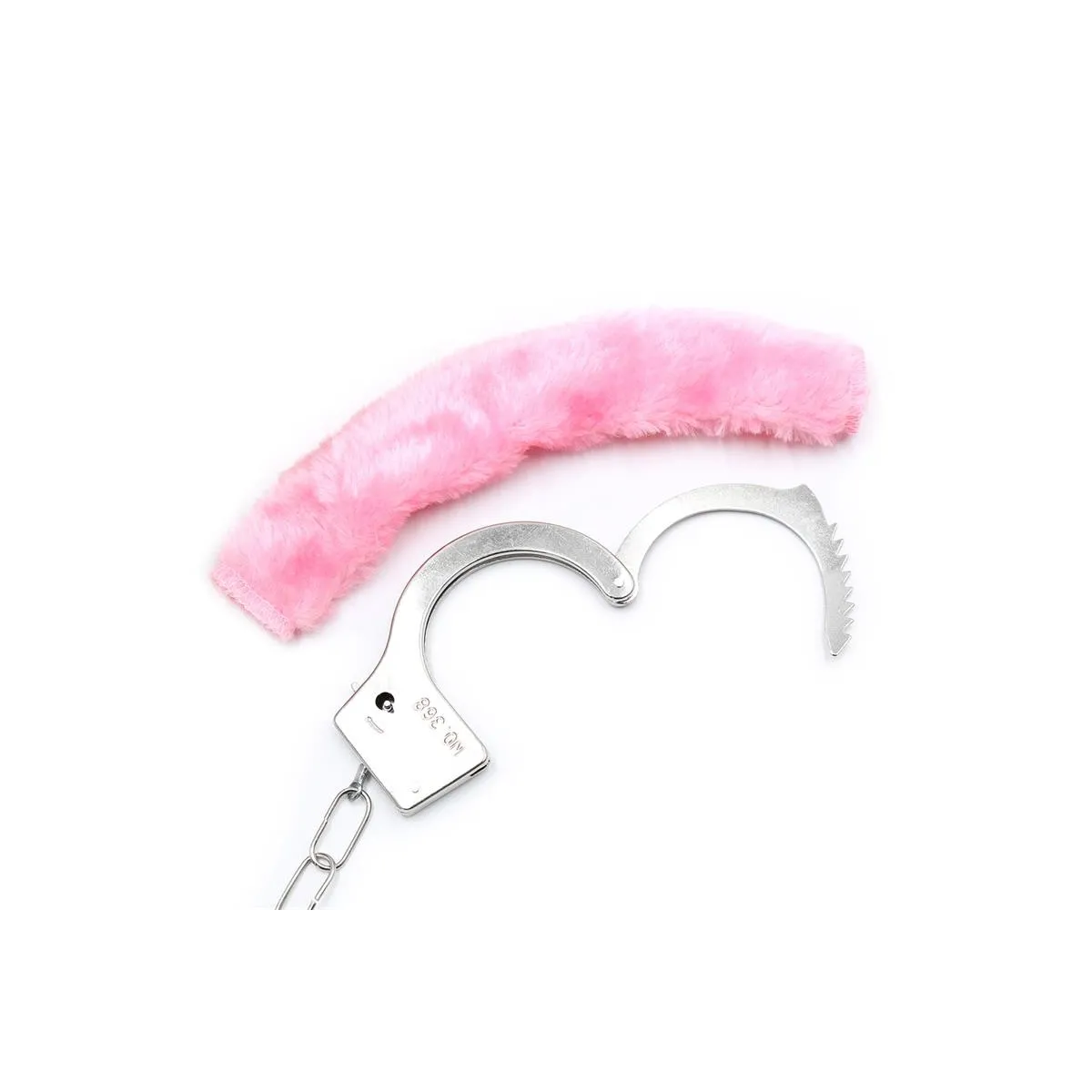 Furry-Metallhandschellen Rosa von Intoyou BDSM Line | Fesselliebe.de