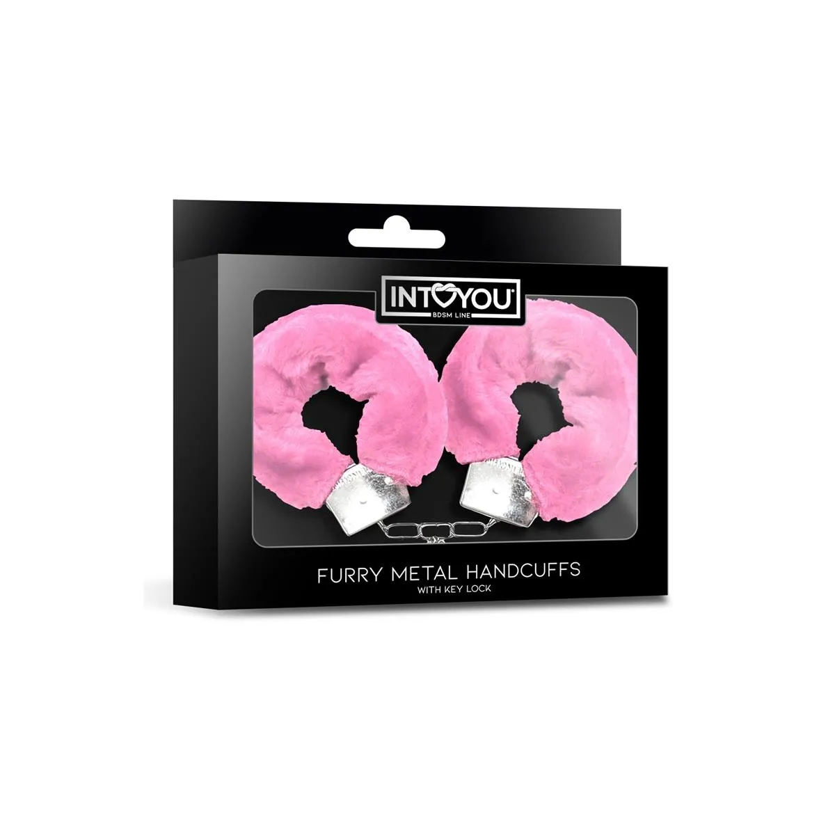 Furry-Metallhandschellen Rosa von Intoyou BDSM Line | Fesselliebe.de