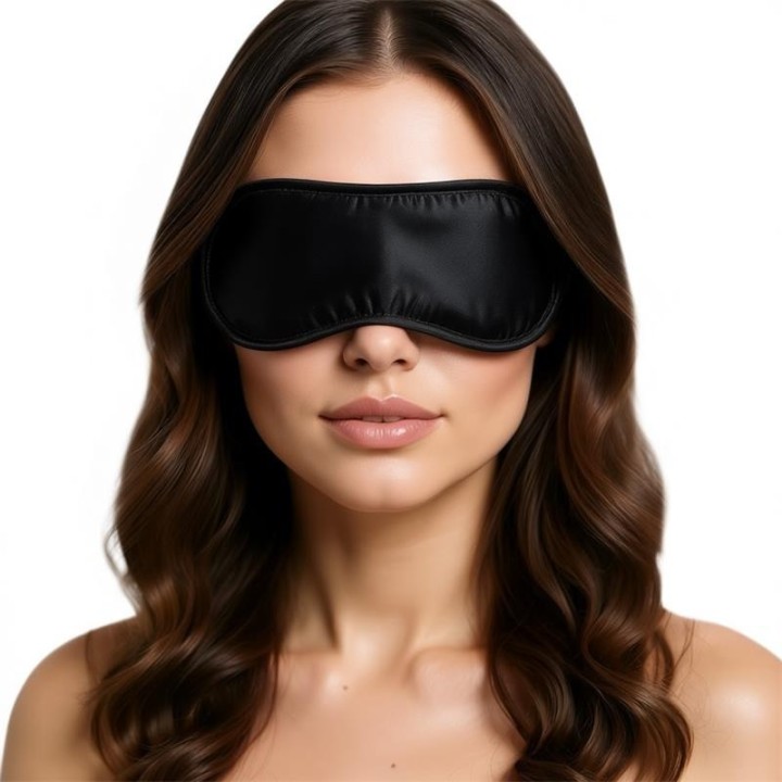 Satin-Augenbinde Schwarz von Intoyou BDSM Line | Fesselliebe.de
