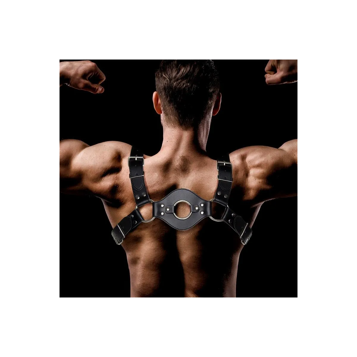 Quovis Bondage-Harness für Männer aus Veganem Leder von Intoyou BDSM Line | Fesselliebe.de