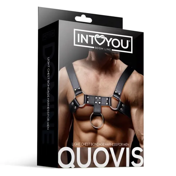 Quovis Bondage-Harness für Männer aus Veganem Leder von Intoyou BDSM Line | Fesselliebe.de
