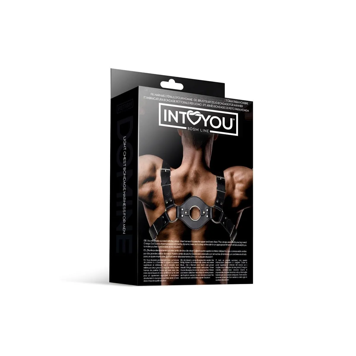 Quovis Bondage-Harness für Männer aus Veganem Leder von Intoyou BDSM Line | Fesselliebe.de