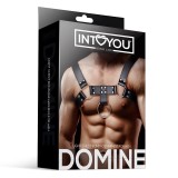 Domine Männlicher Brust-Bondage-Harness aus Veganem Leder von Intoyou BDSM Line | Fesselliebe.de