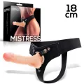 Mistress Elastischer Strap-On-Silikondildo 18 cm Hautfarben von Intoyou BDSM Line