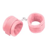 Handschellen mit Klettverschluss und Langem Fell, Rosa von Intoyou BDSM Line | Fesselliebe.de