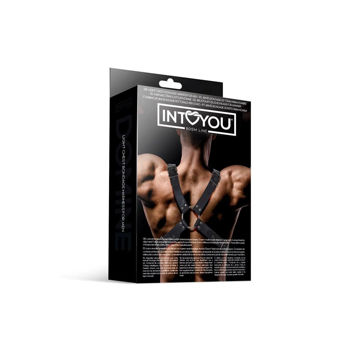 Darom Brustbondage-Harness für Männer aus Veganem Leder von Intoyou BDSM Line | Fesselliebe.de