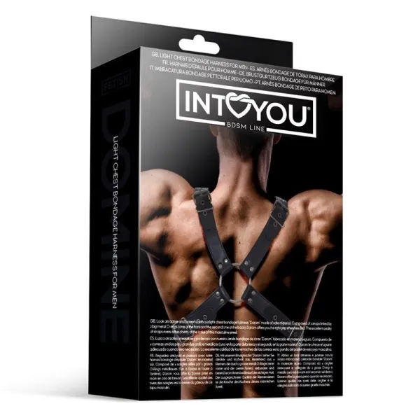 Darom Brustbondage-Harness für Männer aus Veganem Leder von Intoyou BDSM Line | Fesselliebe.de