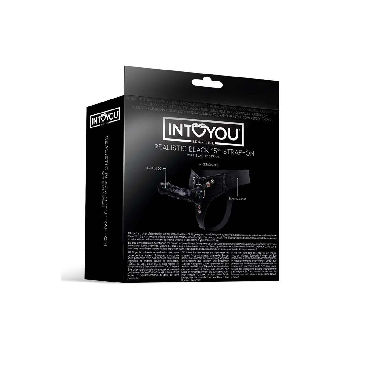 Mistress Elastischer Strap-On mit Silikondildo 15 cm Schwarz von Intoyou BDSM Line | Fesselliebe.de