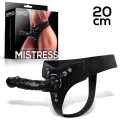 Mistress Elastischer Strap-On mit Silikondildo 20 cm Schwarz von Intoyou BDSM Line