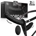 Jordan Strap-On mit Doppeltem Vibrationsdildo und Fernbedienung von Intoyou BDSM Line