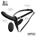 Jordan Strap-On mit Doppeltem Vibrationsdildo und Fernbedienung von Intoyou BDSM Line