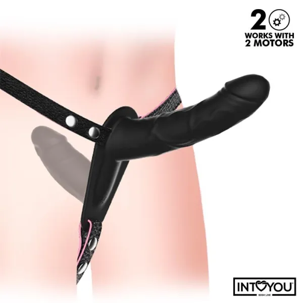 Jordan Strap-On mit Doppeltem Vibrationsdildo und Fernbedienung von Intoyou BDSM Line | Fesselliebe.de