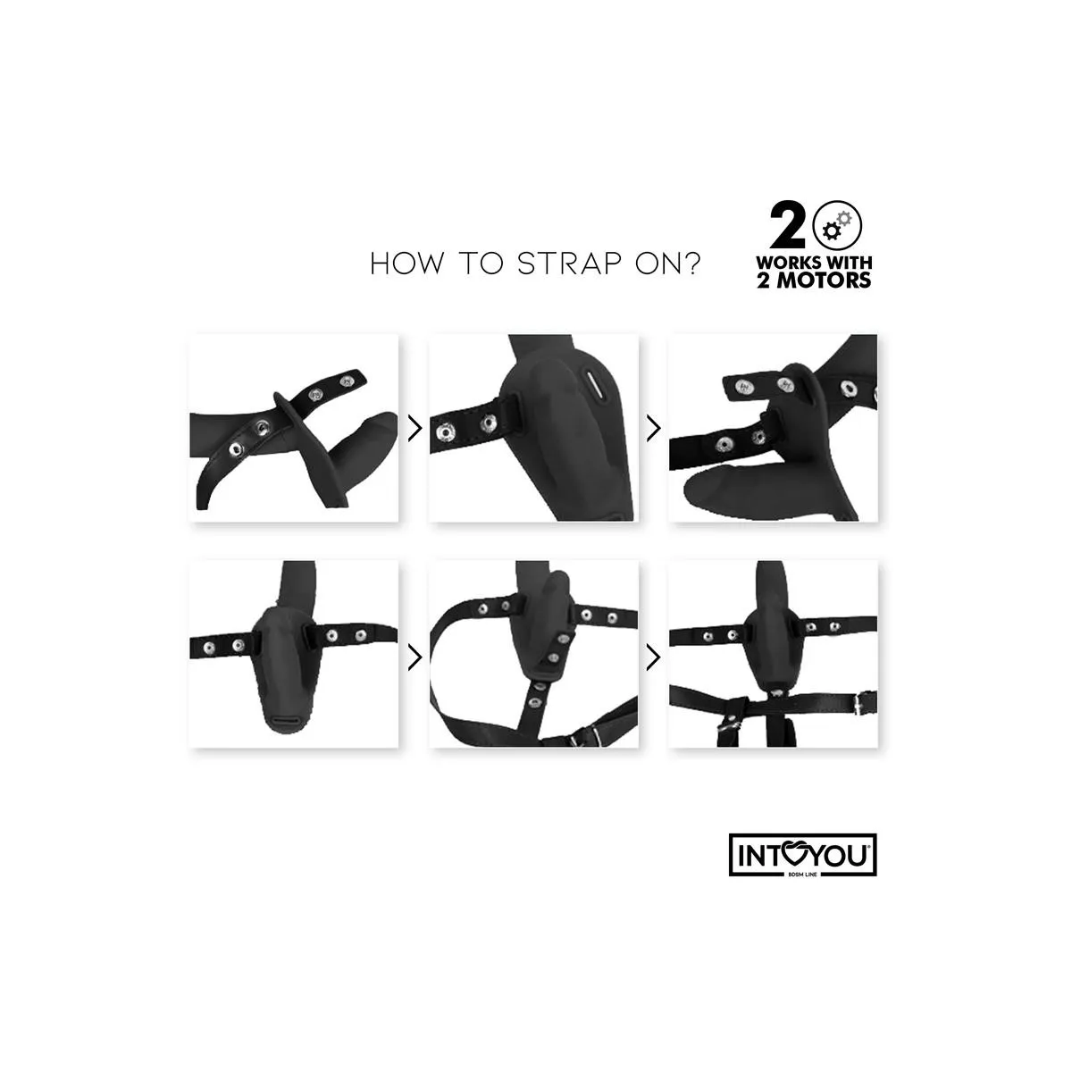 Jordan Strap-On mit Doppeltem Vibrationsdildo und Fernbedienung von Intoyou BDSM Line | Fesselliebe.de