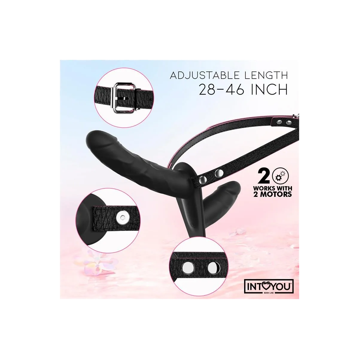 Jordan Strap-On mit Doppeltem Vibrationsdildo und Fernbedienung von Intoyou BDSM Line | Fesselliebe.de