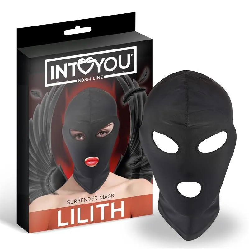 Lilith Incognito-Maske mit Öffnung Im Mund und Augen, Farbig von Intoyou BDSM Line | Fesselliebe.de