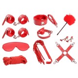 Bondage-Set 10-Teilig Rot von Intoyou BDSM Line | Fesselliebe.de