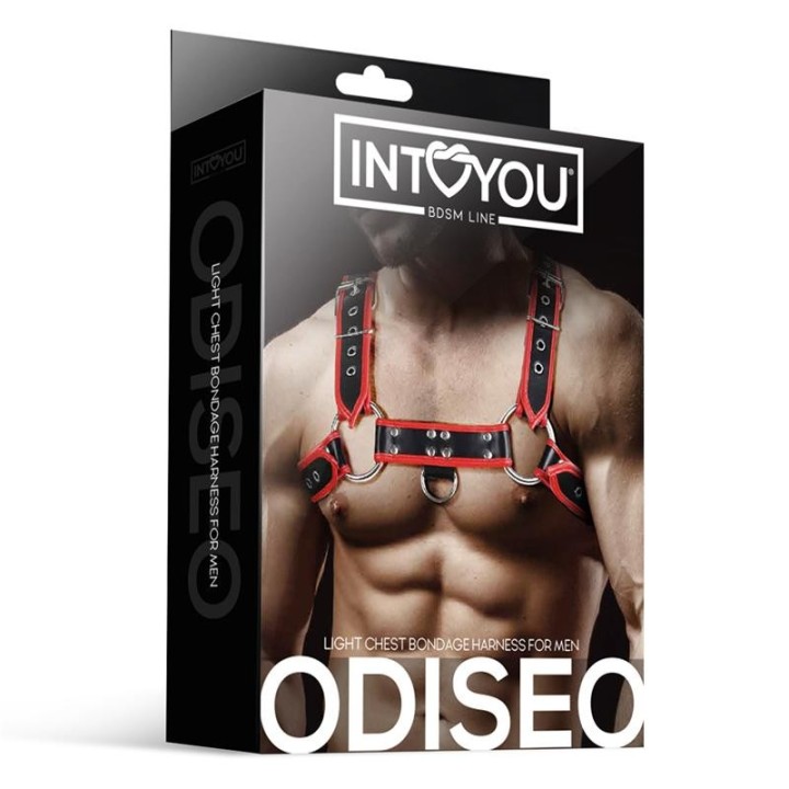 Odiseo Brust-Bondage-Geschirr für Männer, Veganes Leder von Intoyou BDSM Line | Fesselliebe.de