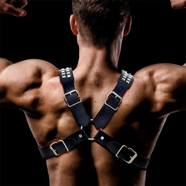 Adonis Brust-Bondage-Harness für Männer aus Veganem Leder von Intoyou BDSM Line | Fesselliebe.de