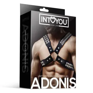 Adonis Brust-Bondage-Harness für Männer aus Veganem Leder von Intoyou BDSM Line